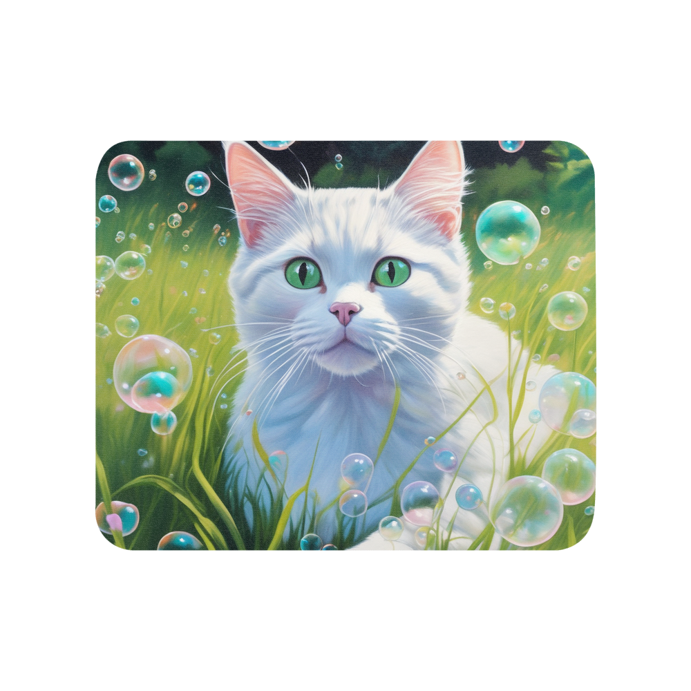 PugMug Custom White Companion Cat Mouse Pad