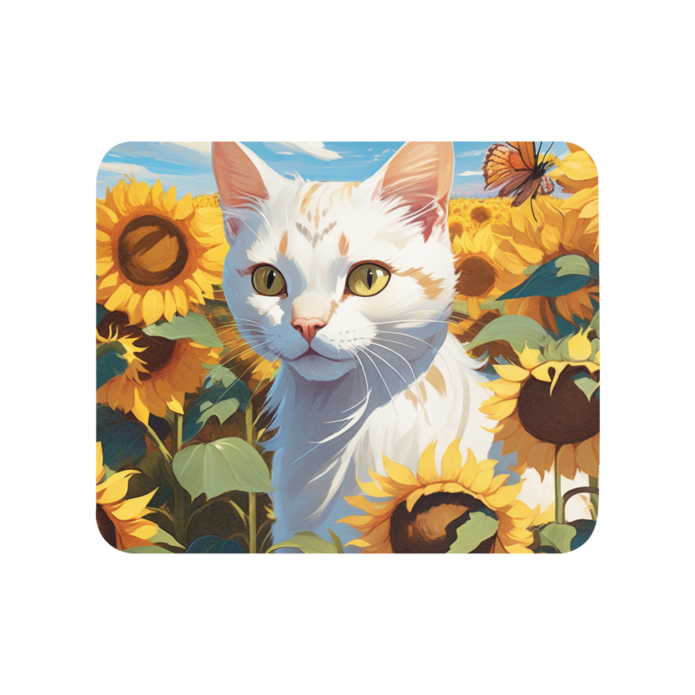 PugMug Custom White Exotic Cat Mouse Pad