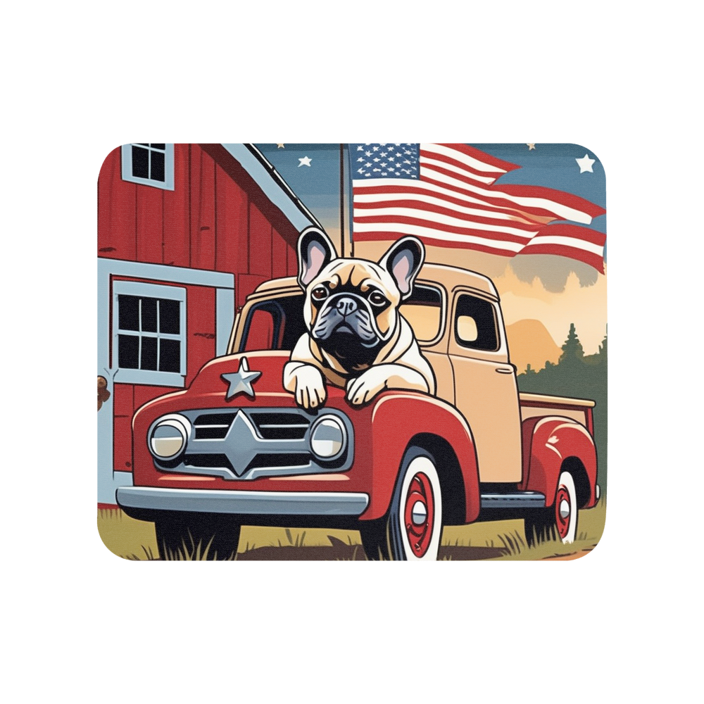 PugMug Custom Tan French Bulldog Mouse Pad