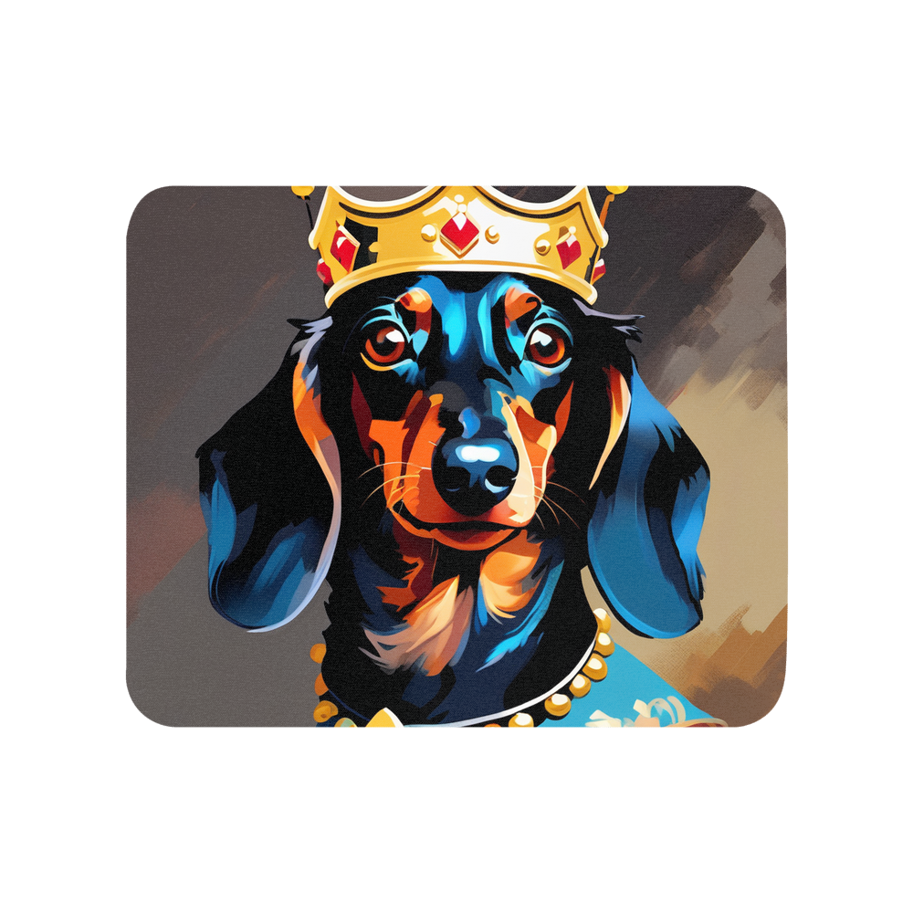 PugMug Custom Black Dachshund Mouse Pad