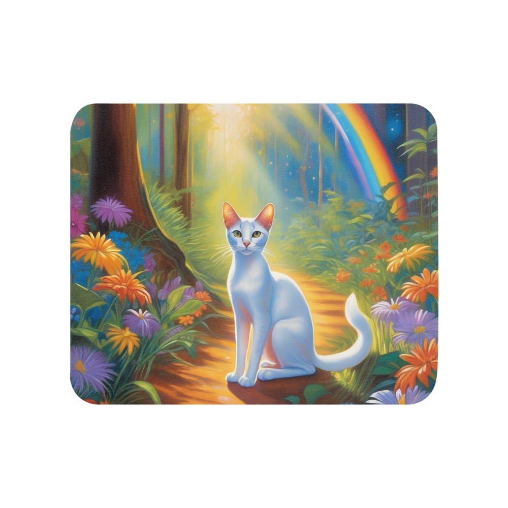 PugMug Custom White Abyssinian Cat Mouse Pad