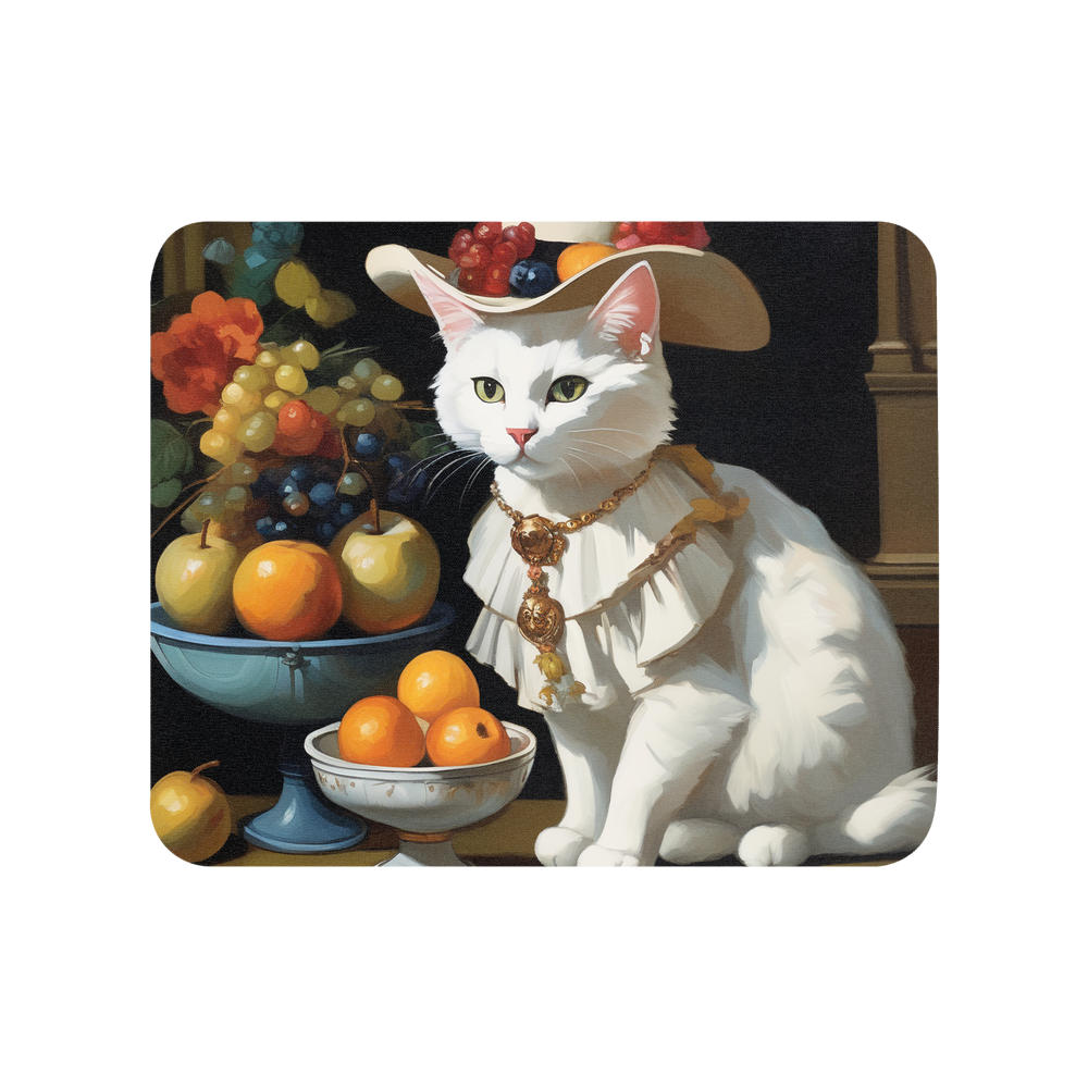 PugMug Custom White Companion Cat Mouse Pad