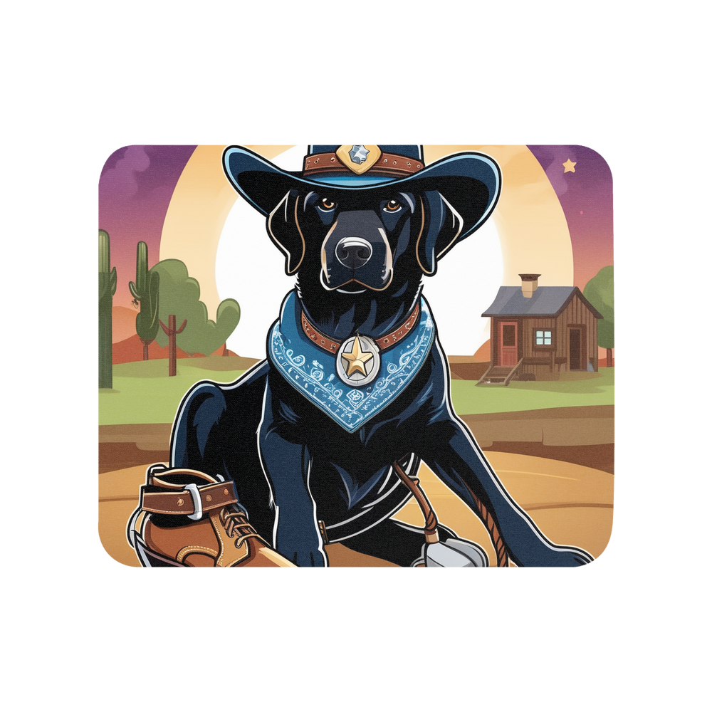 PugMug Custom Black Labrador Retriever Mouse Pad