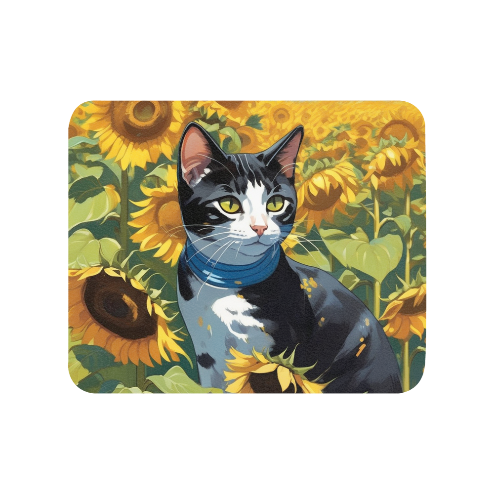 PugMug Custom Black American Shorthair Cat Mouse Pad
