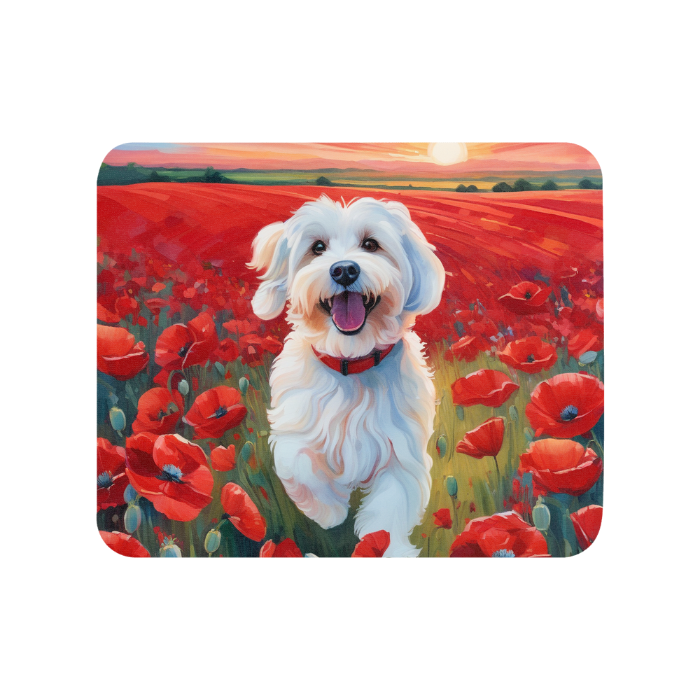 PugMug Custom White Havanese Dog Mouse Pad