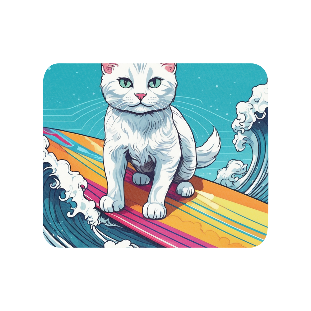 PugMug Custom White Companion Cat Mouse Pad