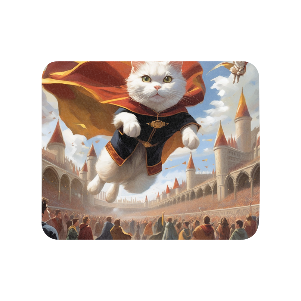 PugMug Custom White Companion Cat Mouse Pad