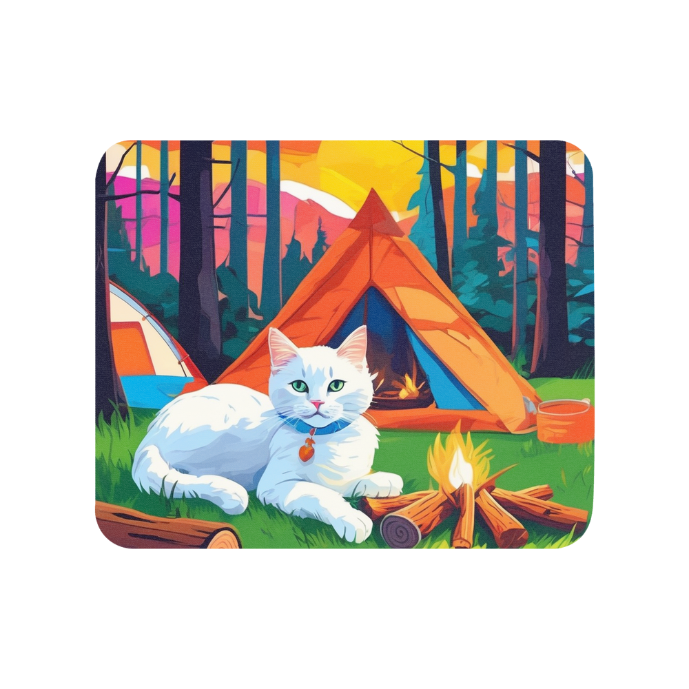 PugMug Custom White Companion Cat Mouse Pad