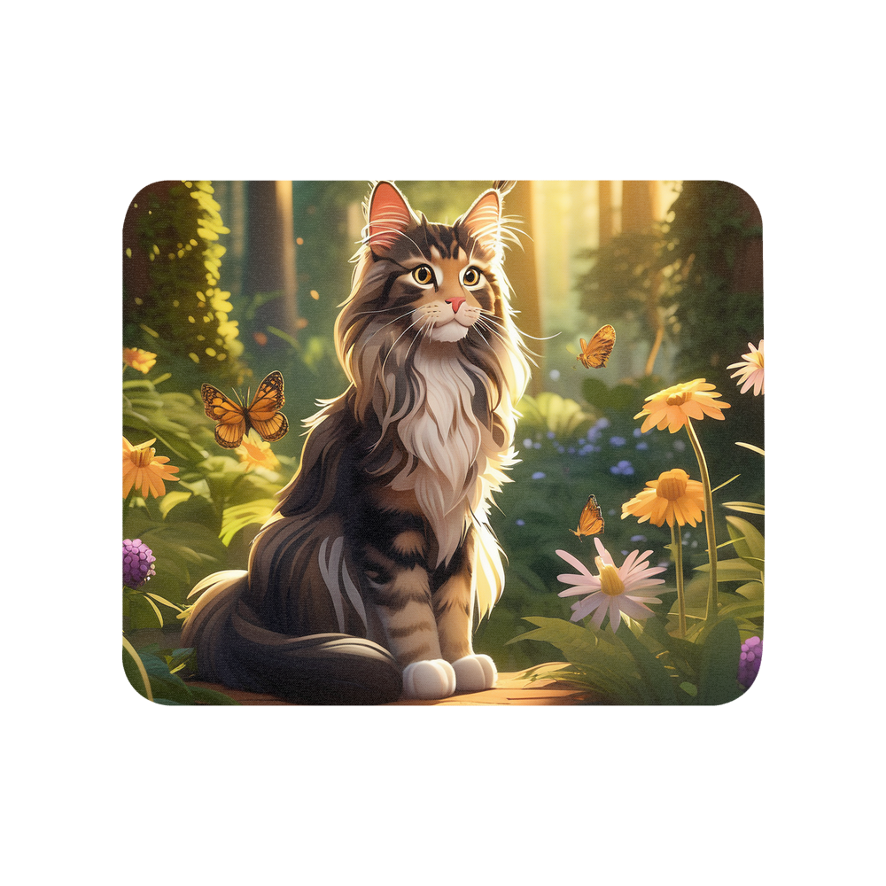 PugMug Custom Tabby Maine Coon Cat Mouse Pad