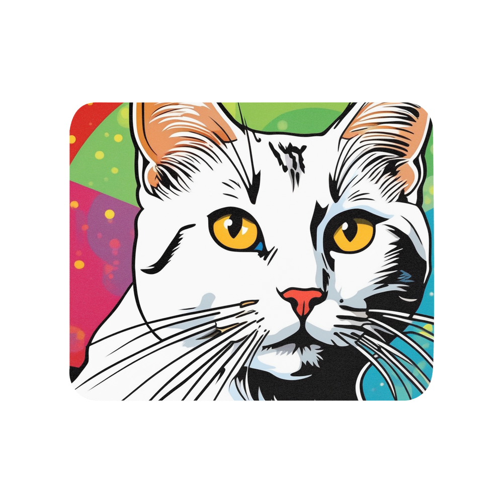 PugMug Custom White Companion Cat Mouse Pad