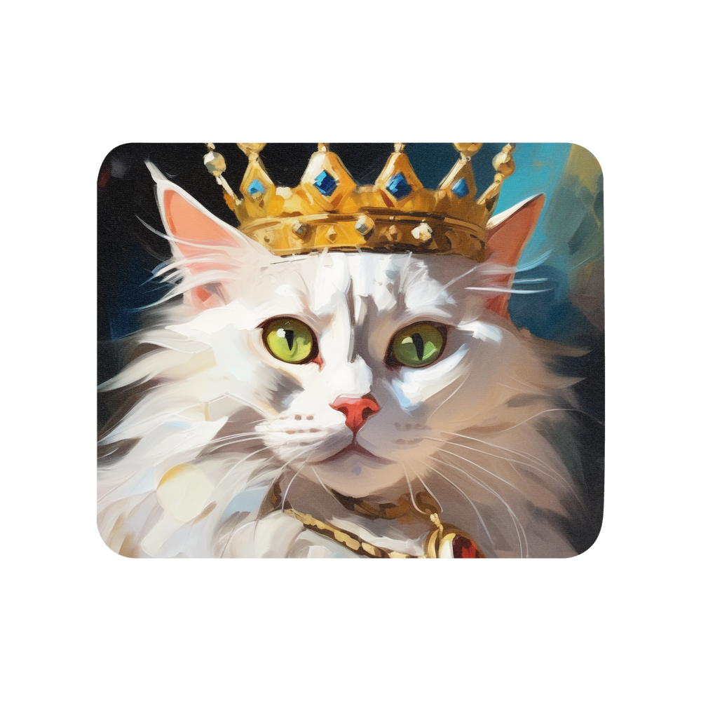 PugMug Custom White Companion Cat Mouse Pad