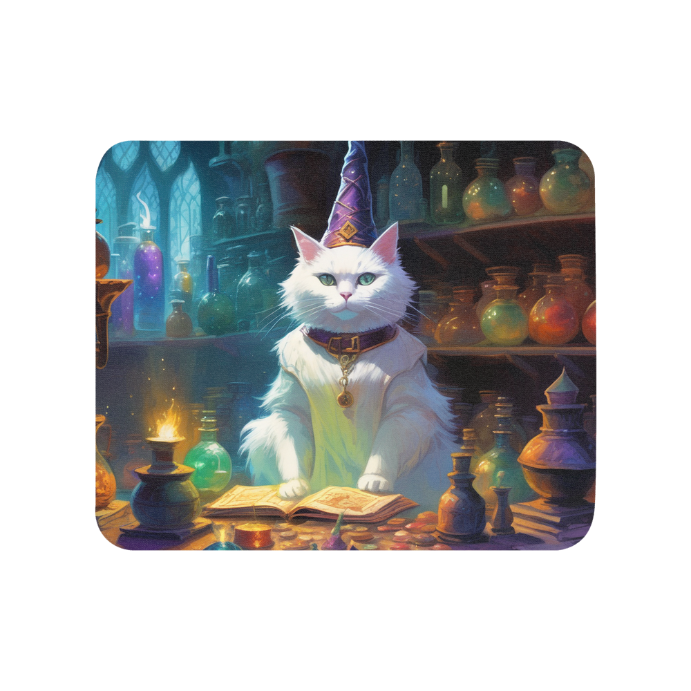 PugMug Custom White Companion Cat Mouse Pad