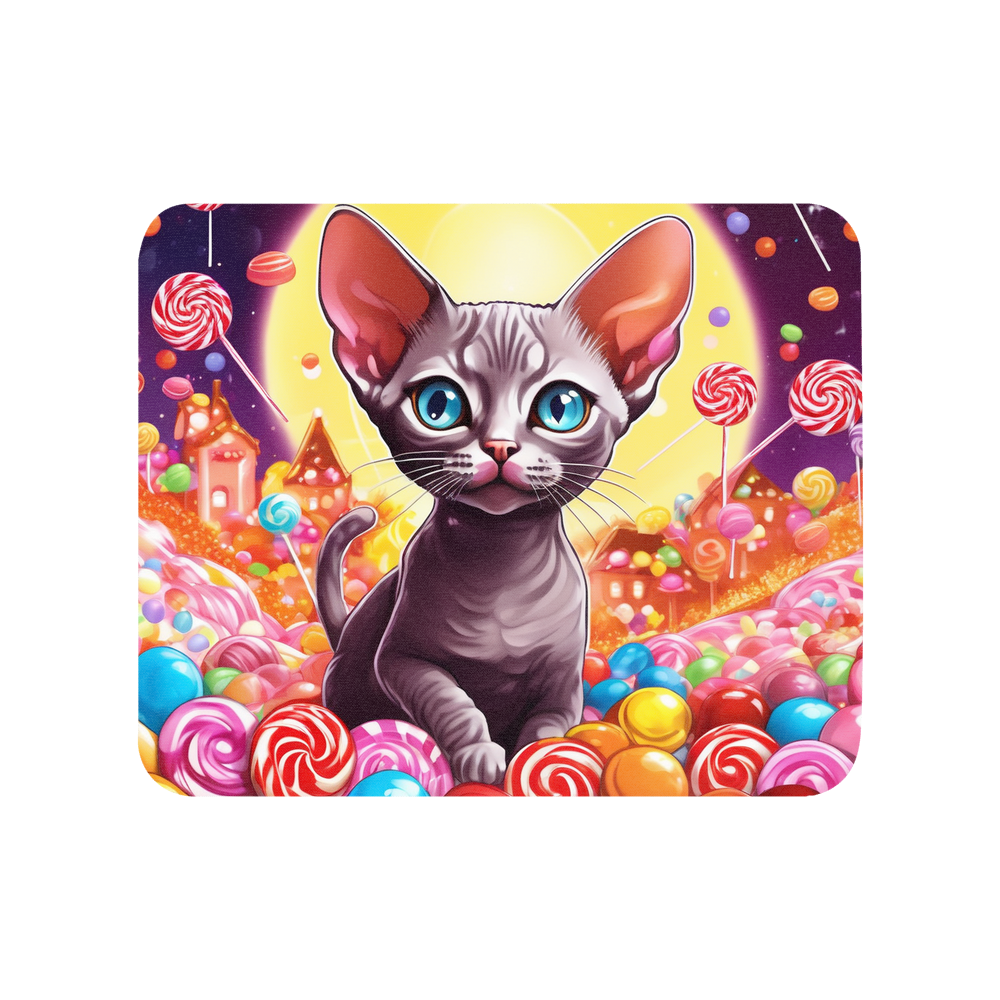 PugMug Custom Tabby Devon Rex Cat Mouse Pad