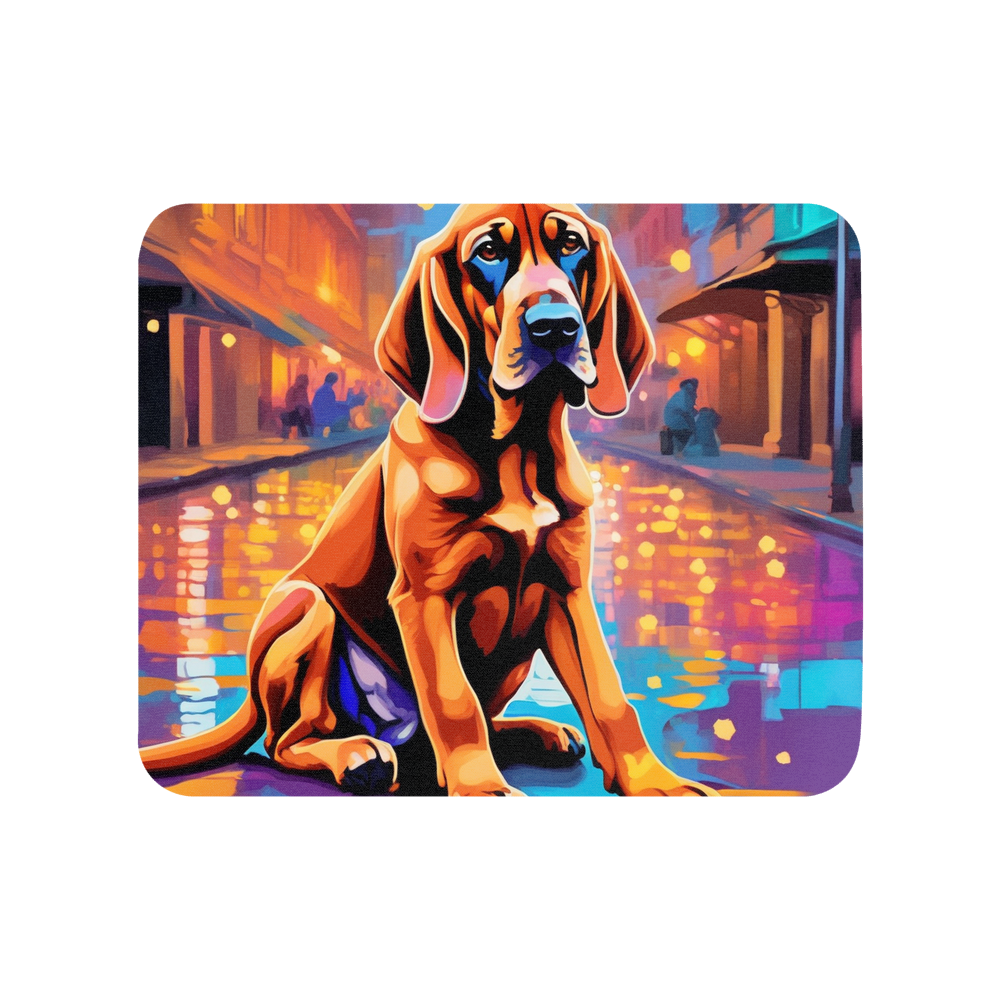 PugMug Custom Bloodhound Mouse Pad