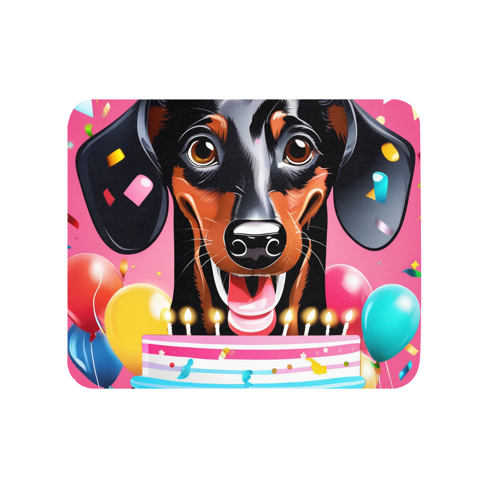 PugMug Custom Black Dachshund Mouse Pad