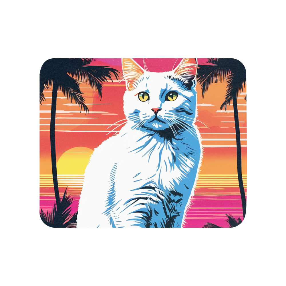 PugMug Custom White Companion Cat Mouse Pad