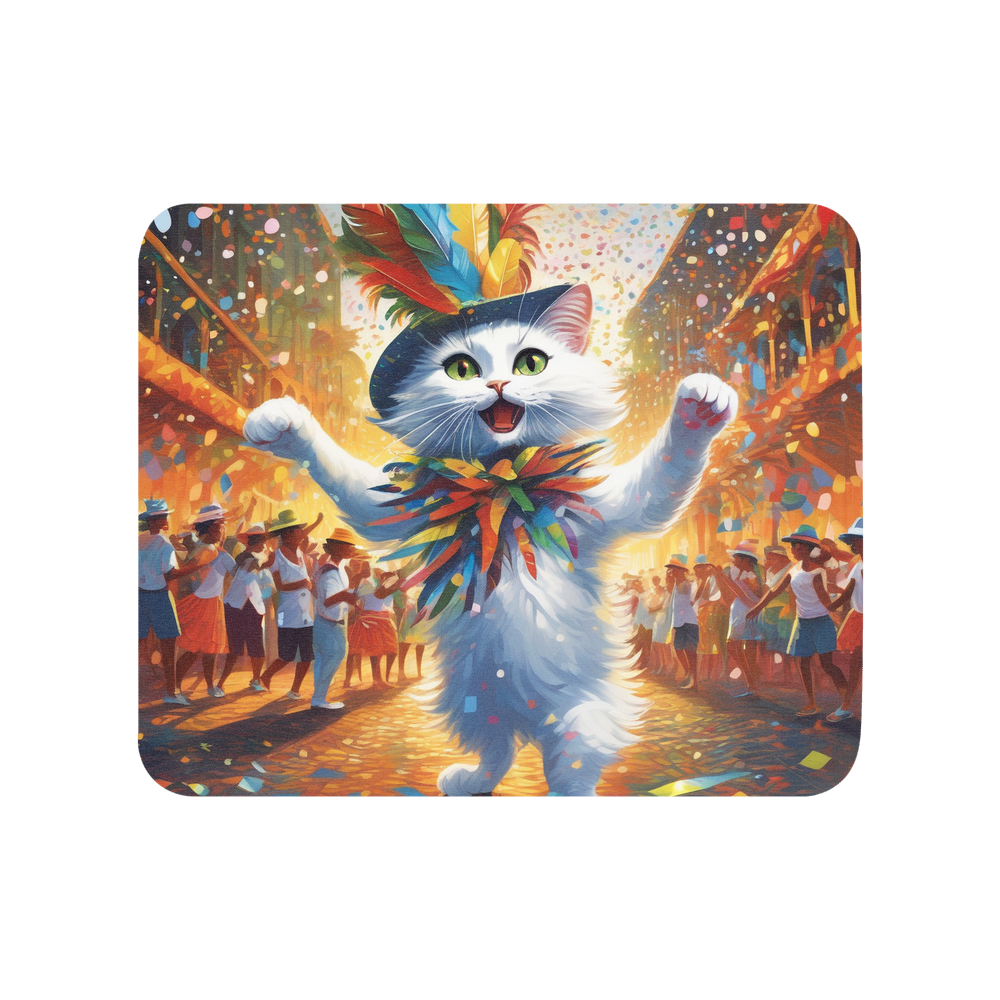 PugMug Custom White Companion Cat Mouse Pad