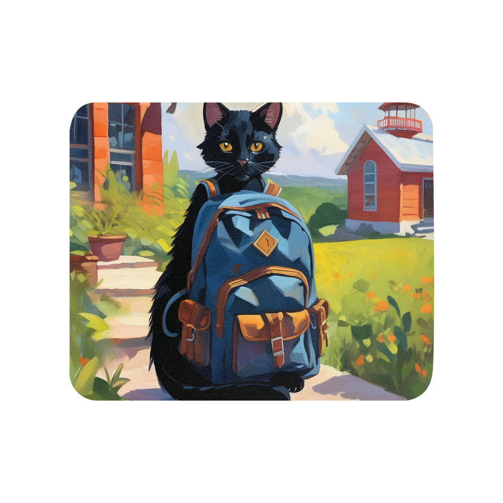 PugMug Custom Black Exotic Cat Mouse Pad