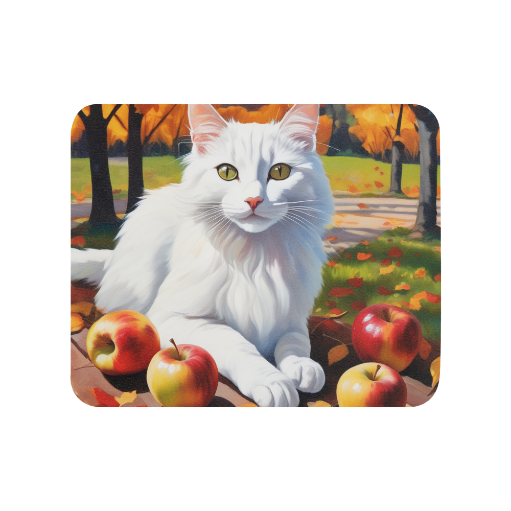 PugMug Custom White Companion Cat Mouse Pad