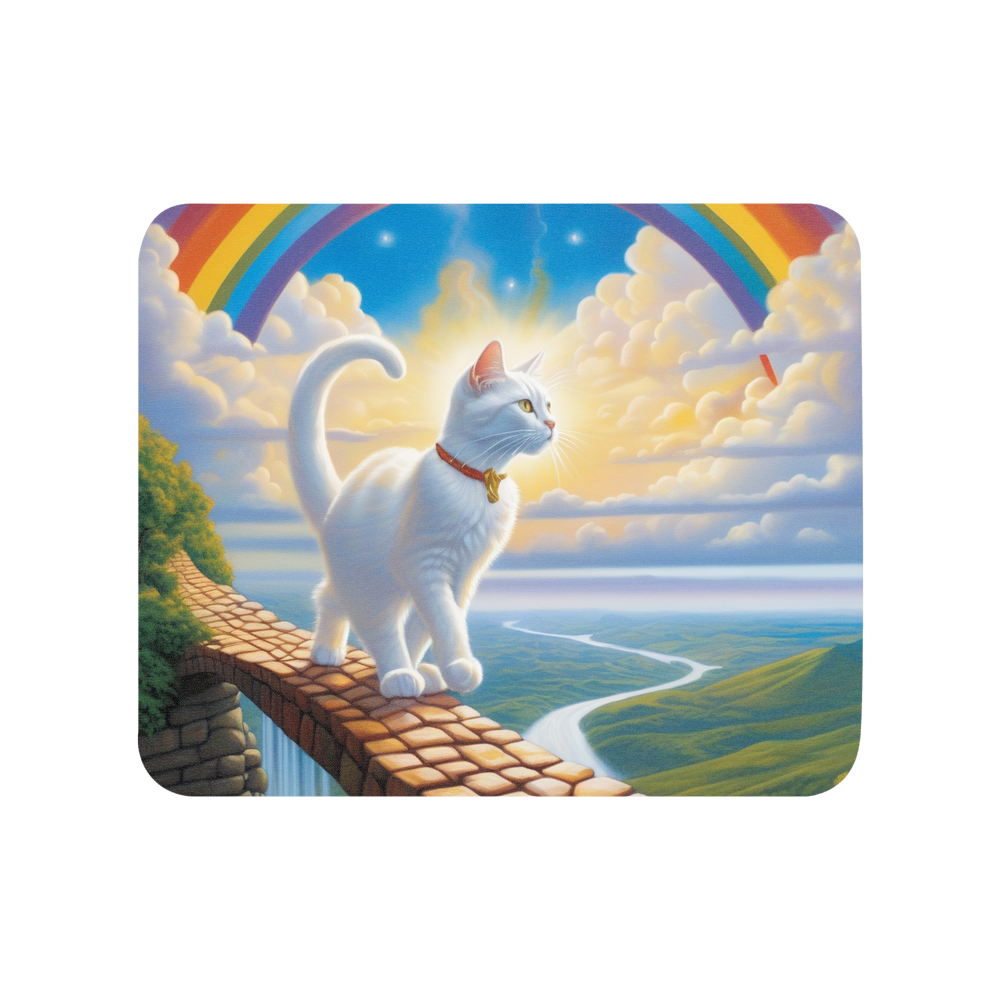 PugMug Custom White Companion Cat Mouse Pad