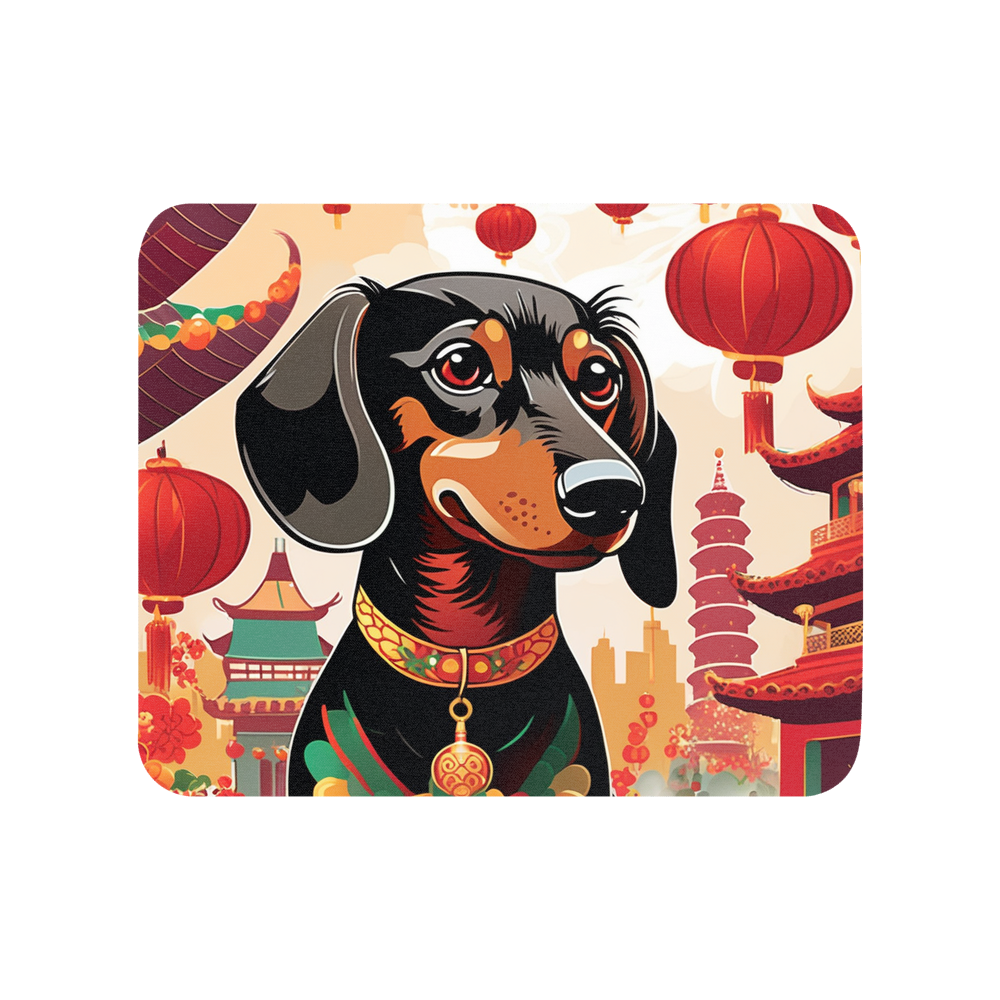 PugMug Custom Tan Dachshund Mouse Pad