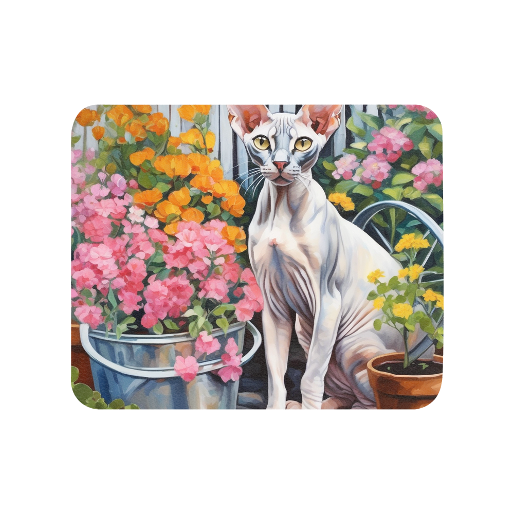PugMug Custom Tabby Sphynx Cat Mouse Pad