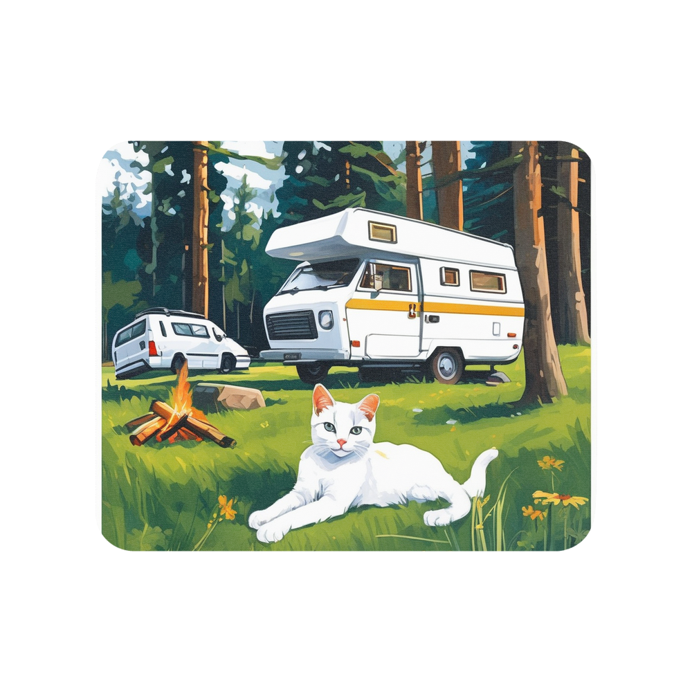 PugMug Custom White Companion Cat Mouse Pad