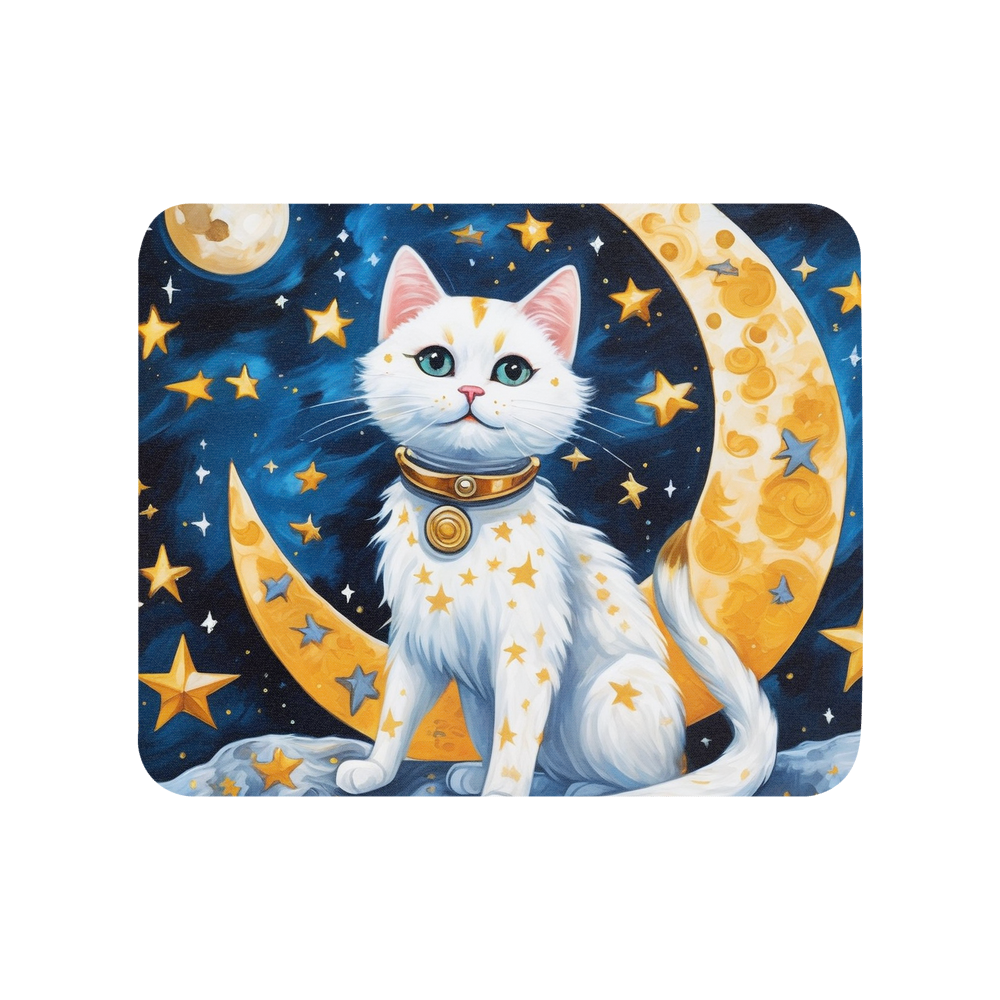 PugMug Custom White Companion Cat Mouse Pad