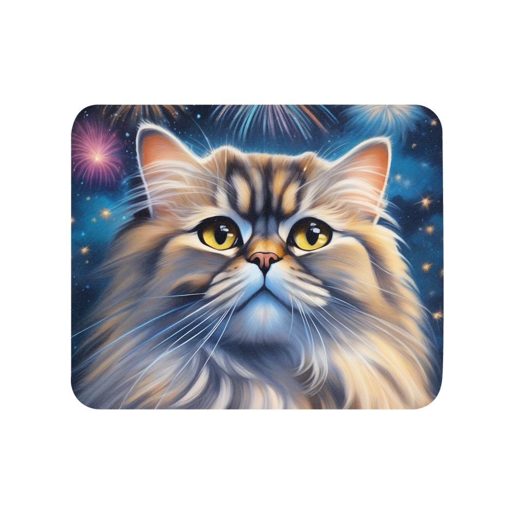 PugMug Custom Tabby Persian Cat Mouse Pad