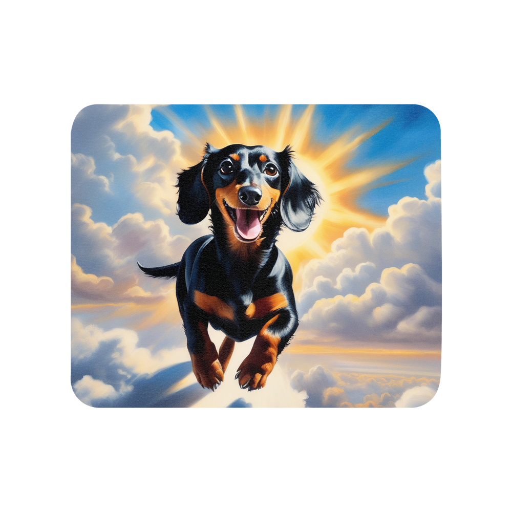 PugMug Custom Black Dachshund Mouse Pad