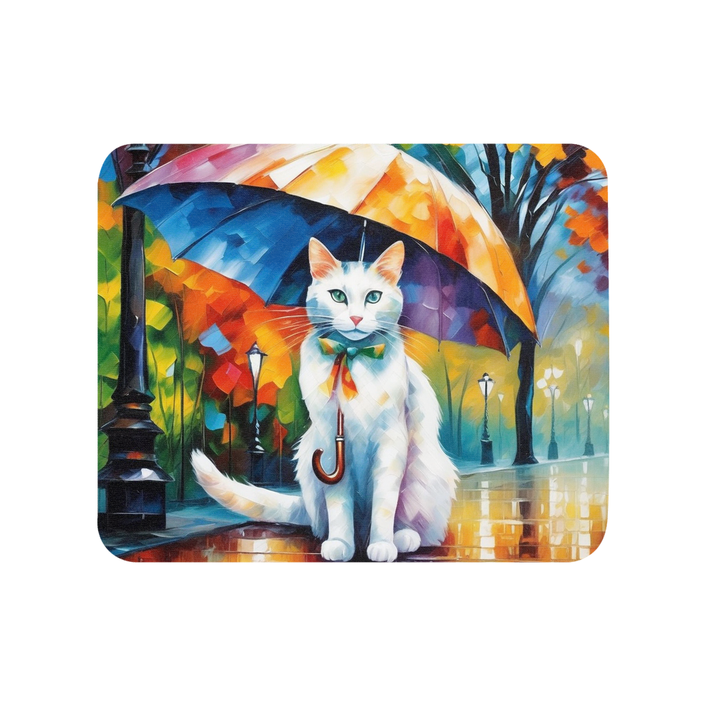 PugMug Custom White Companion Cat Mouse Pad