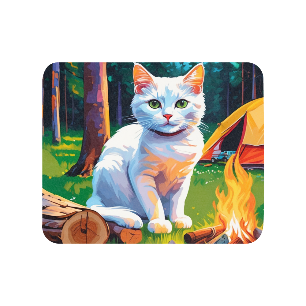 PugMug Custom White Companion Cat Mouse Pad