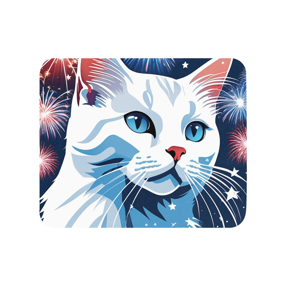 PugMug Custom White Companion Cat Mouse Pad