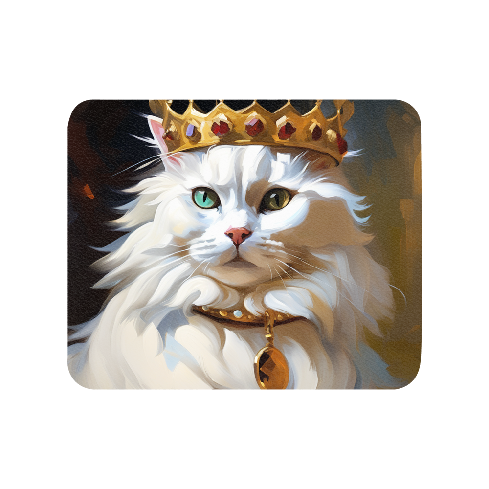 PugMug Custom White Companion Cat Mouse Pad