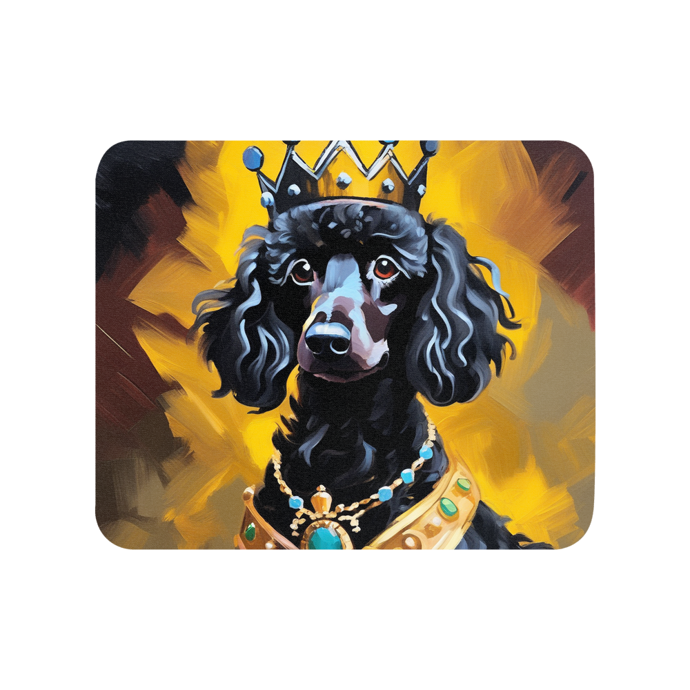 PugMug Custom Black Poodle Mouse Pad