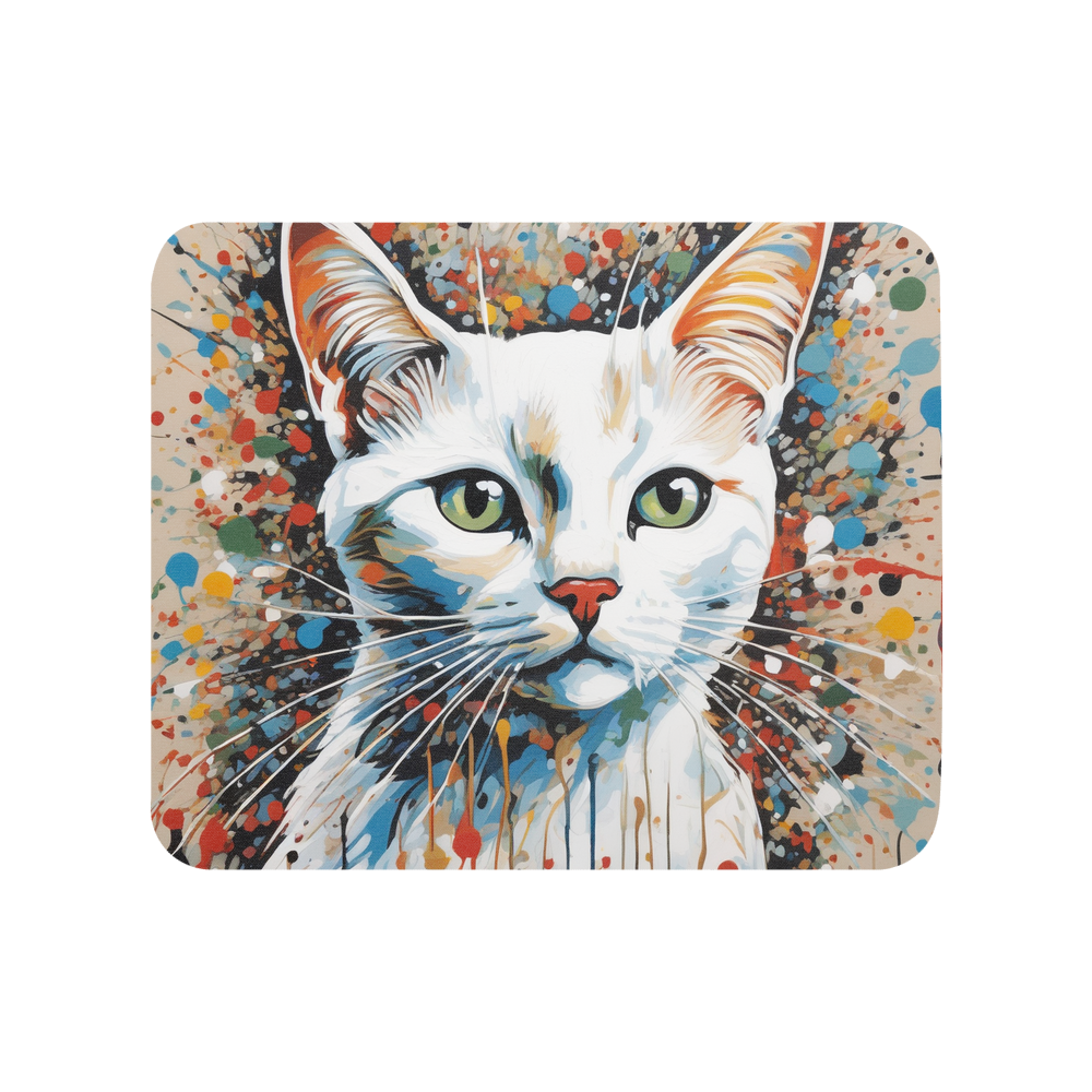 PugMug Custom White Companion Cat Mouse Pad