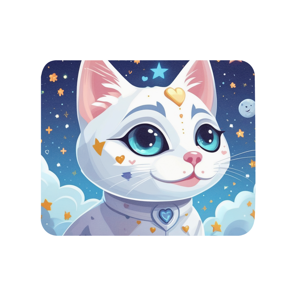 PugMug Custom White Companion Cat Mouse Pad