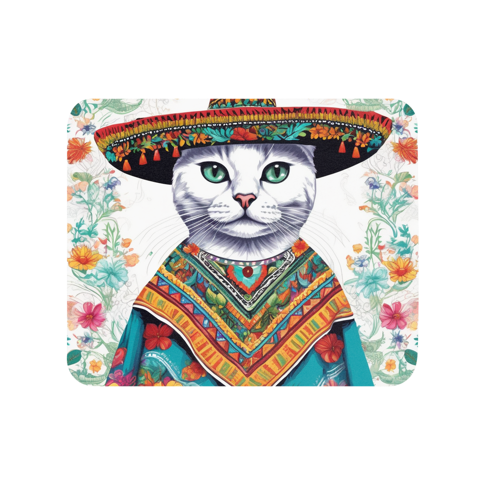 PugMug Custom White Companion Cat Mouse Pad