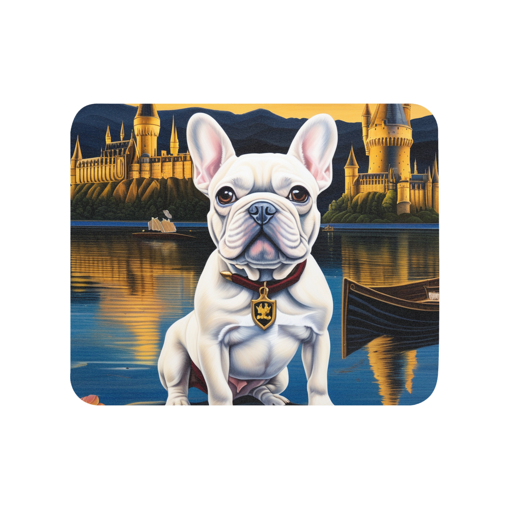 PugMug Custom White French Bulldog Mouse Pad