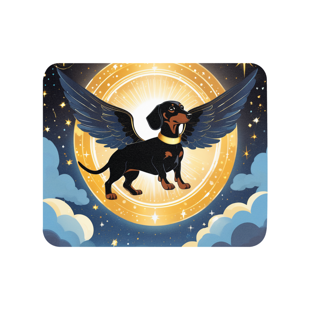 PugMug Custom Black Dachshund Mouse Pad