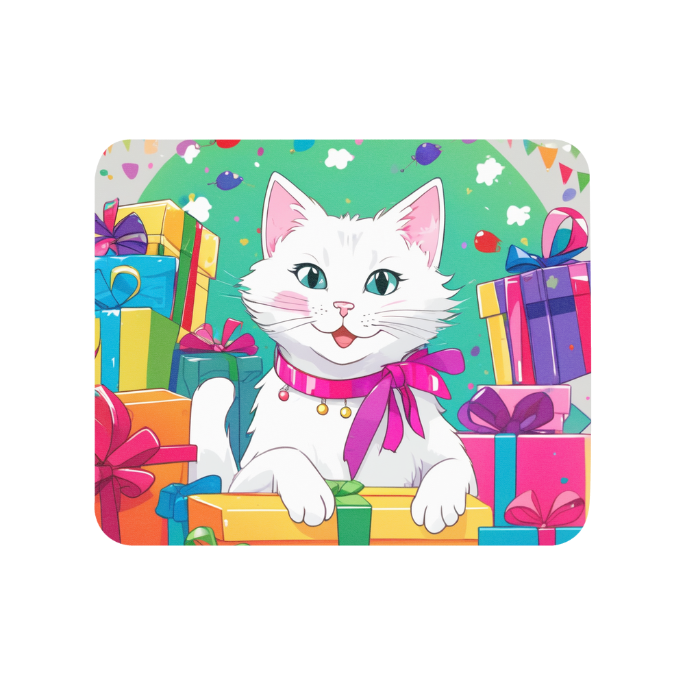 PugMug Custom White Companion Cat Mouse Pad