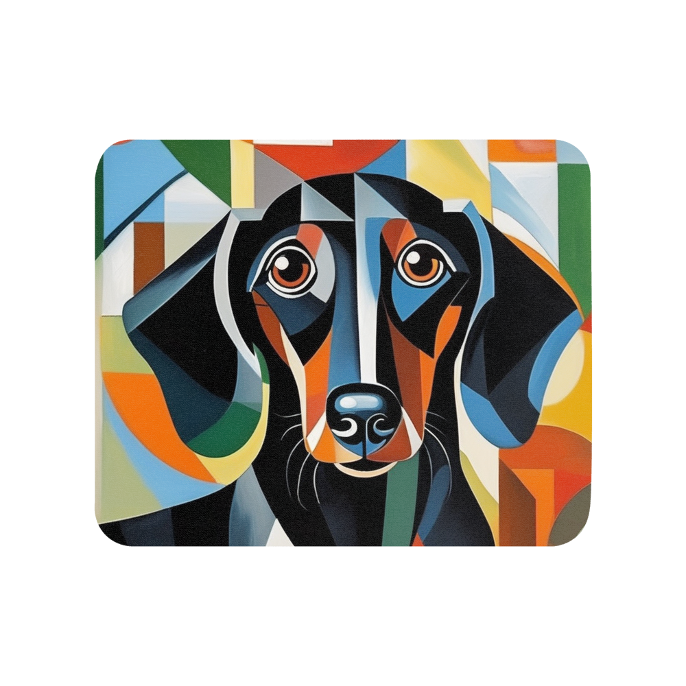 PugMug Custom Black Dachshund Mouse Pad