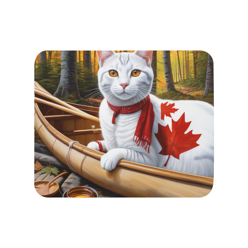 PugMug Custom White American Shorthair Cat Mouse Pad