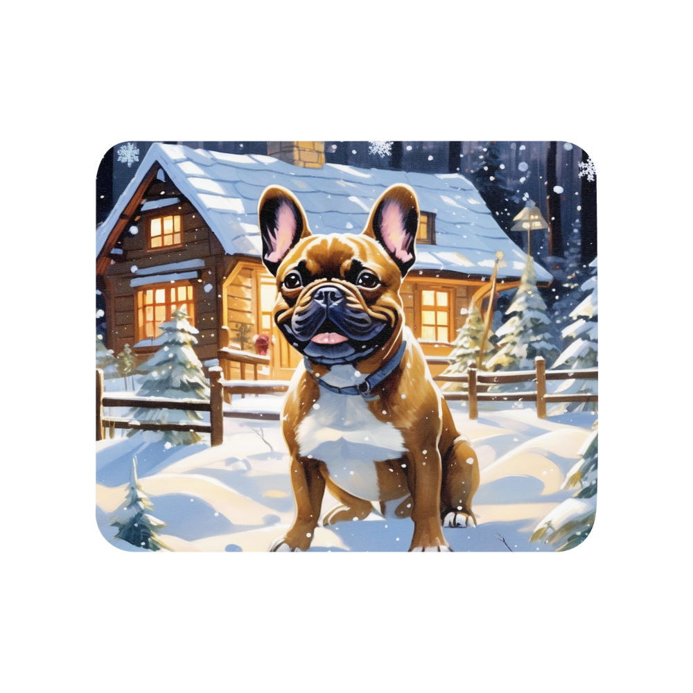 PugMug Custom Tan French Bulldog Mouse Pad