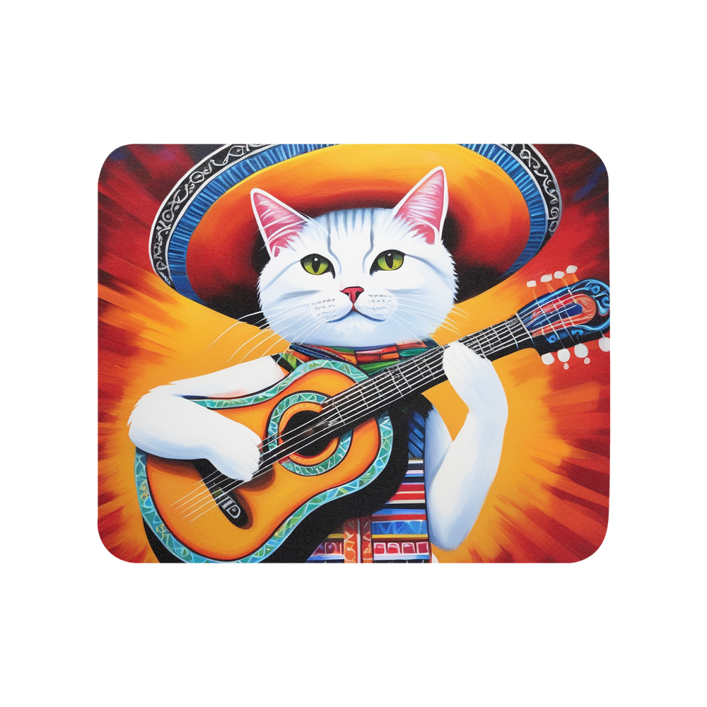 PugMug Custom White Companion Cat Mouse Pad