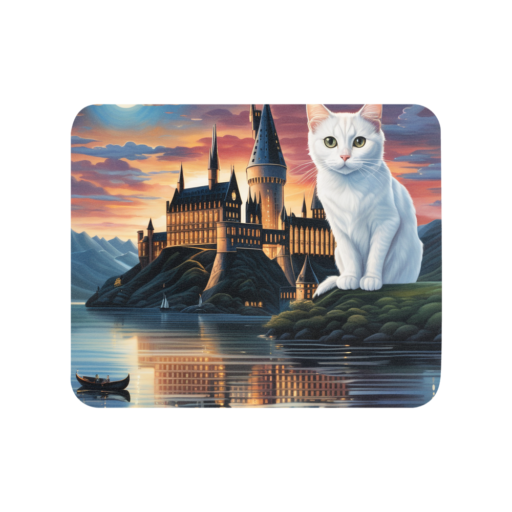 PugMug Custom White Companion Cat Mouse Pad
