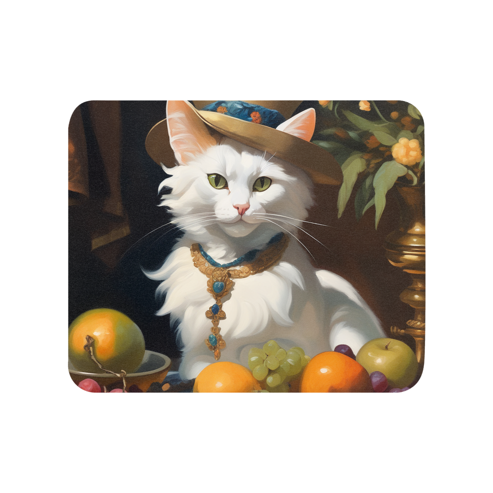 PugMug Custom White Exotic Cat Mouse Pad