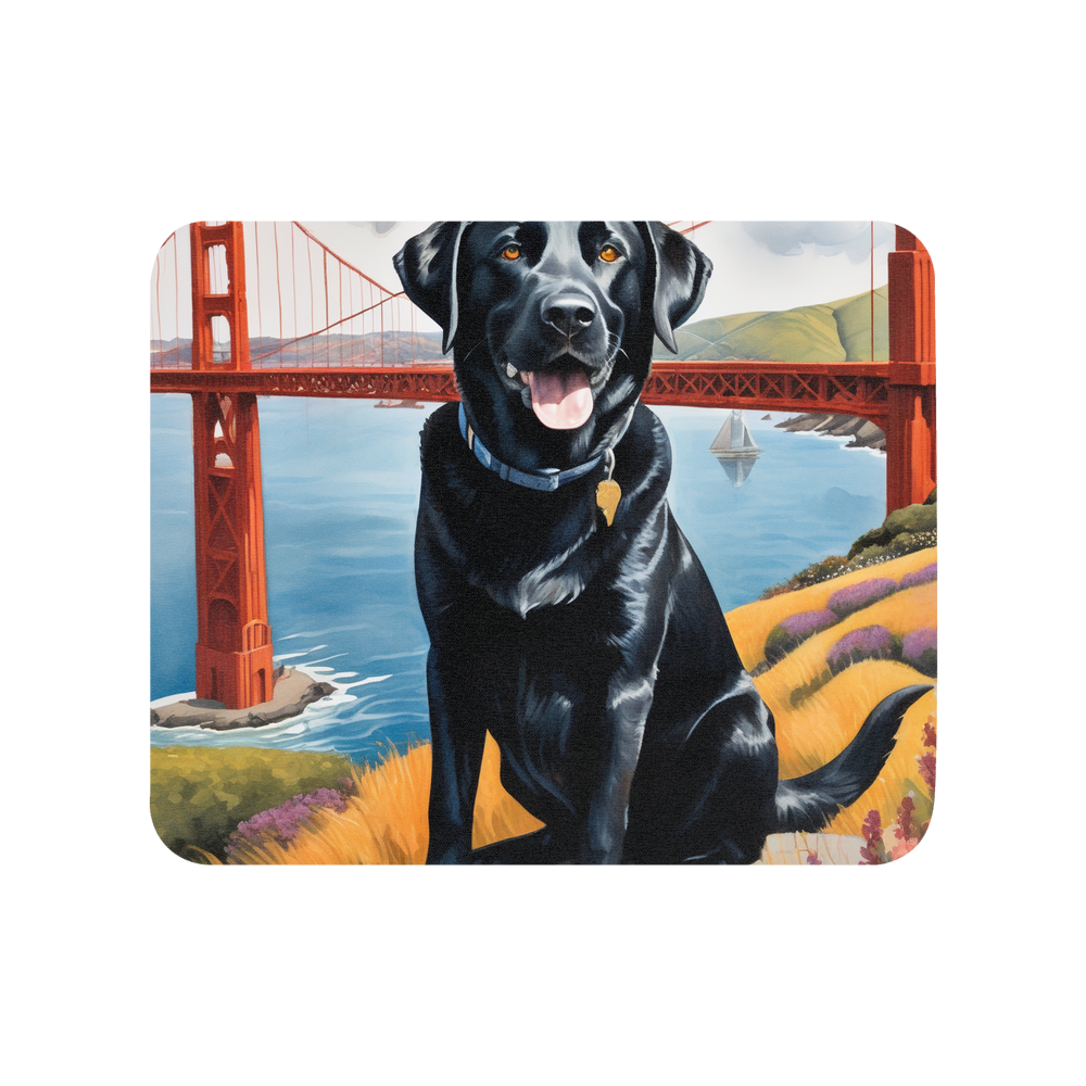 PugMug Custom Black Labrador Retriever Mouse Pad