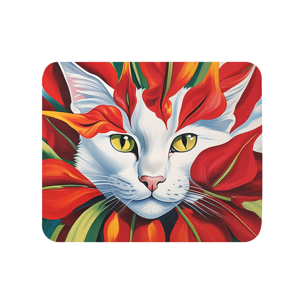 PugMug Custom White Companion Cat Mouse Pad