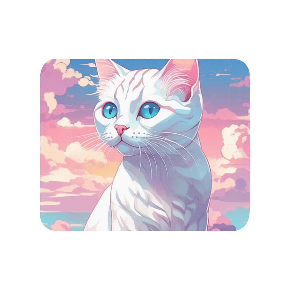PugMug Custom White Exotic Cat Mouse Pad